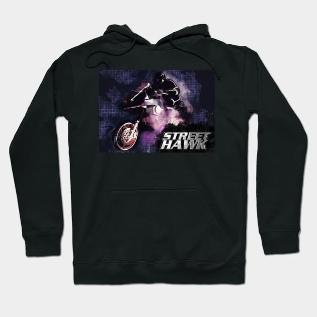 Sketchy Street Hawk Hoodie by Treherne